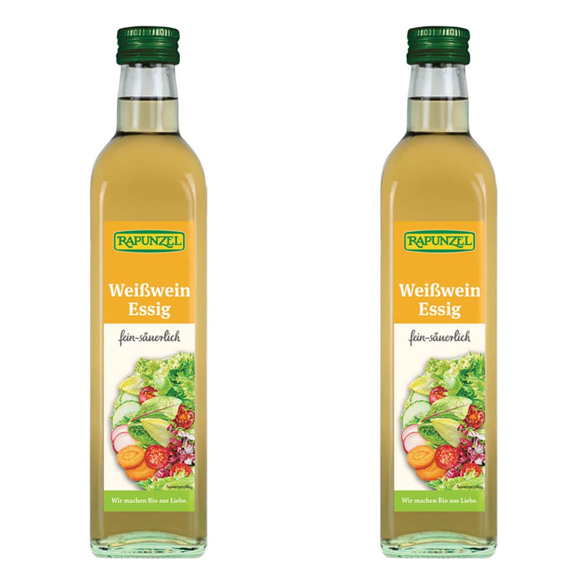 Rapunzel Weißweinessig, 2er Pack (2 x 500 g) - Bio