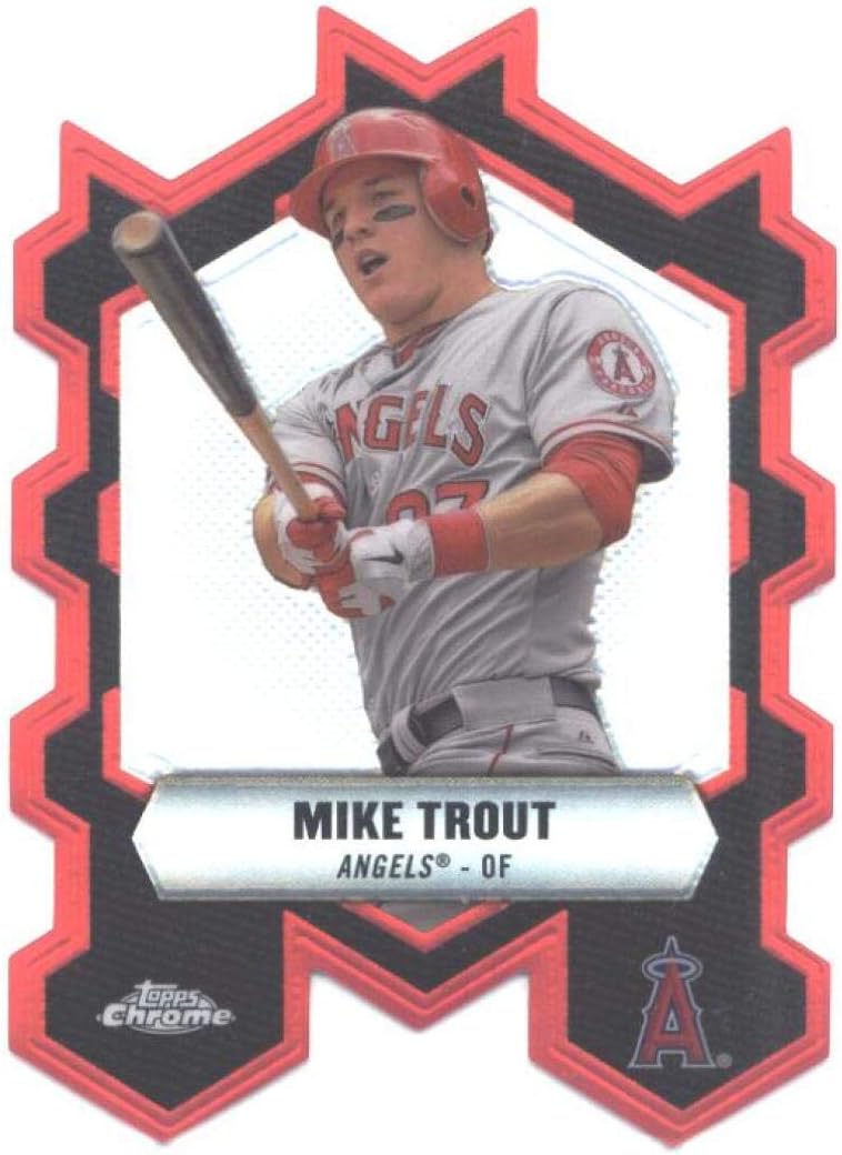 2013 Topps Chrome Chrome Connections Die Cuts #CC-MT Mike Trout Los Angeles Angels MLB Baseball Card NM-MT