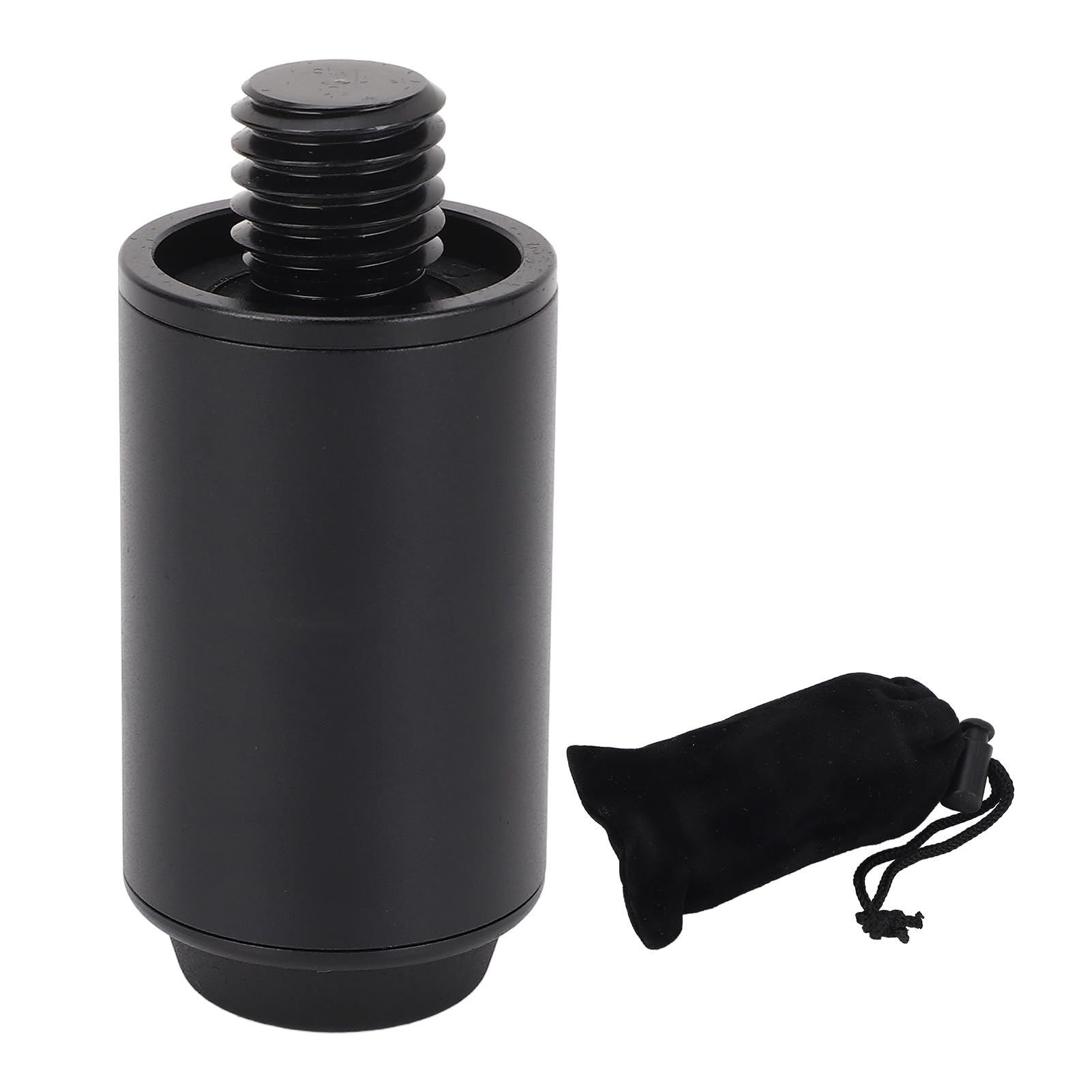 CHICIRIS Pool Cue Extender Billar Extensión Aluminio 2 Pulgadas con Parachoques de Goma