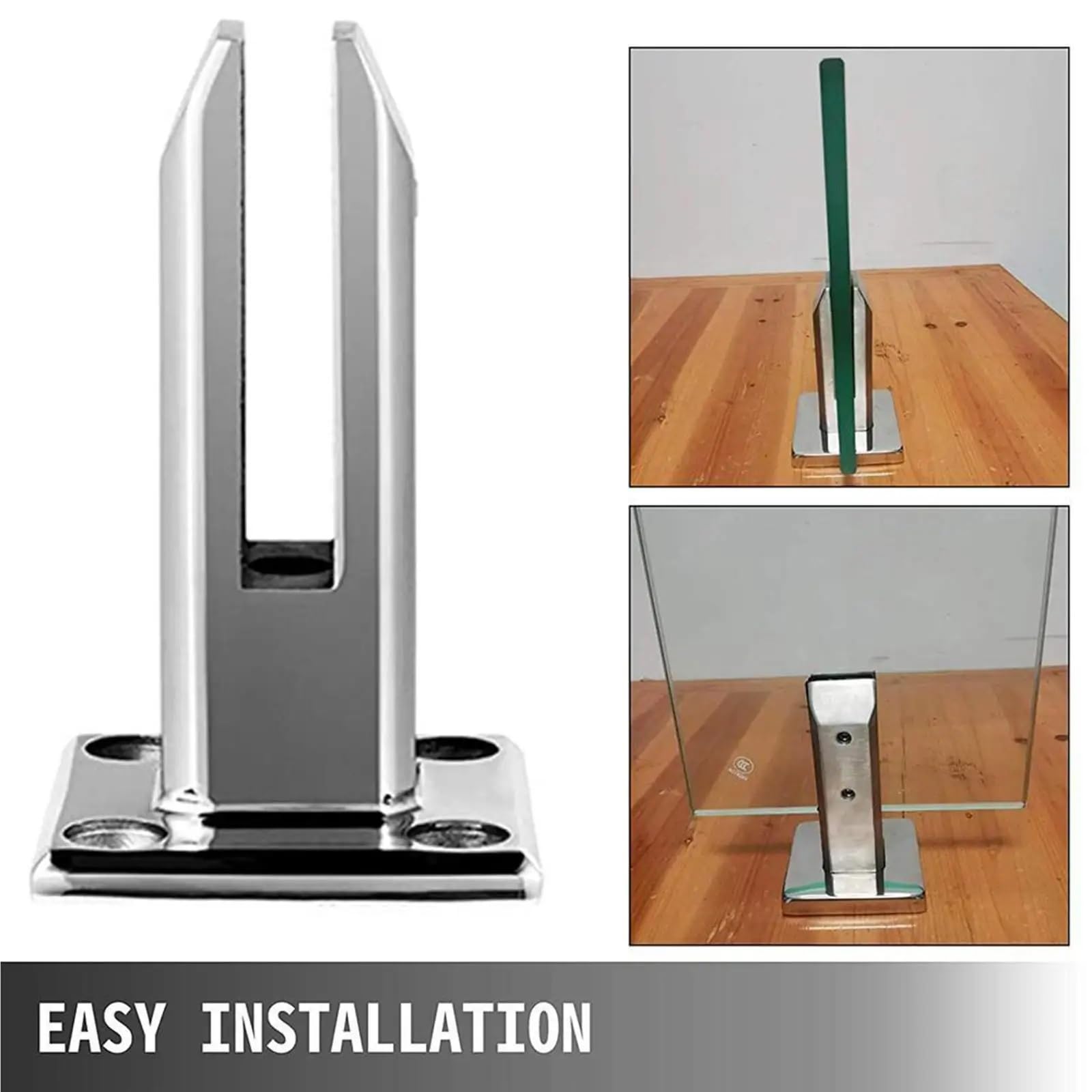 Soporte de abrazadera de clip de acero inoxidable para barandilla de piscina, balaustrada, escaleras y balcones para instalaciones seguras