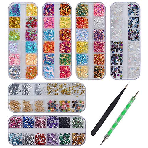 Paillettes ongles holographiques contre les manucures ternes kit déco complet