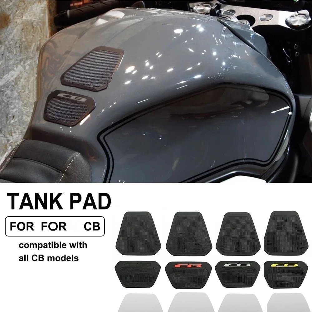 Motorcycle Fuel Tank Protector Pad – PVC Knee Grip Traction Pad For Honda CB Series (CB650R, CB1000R, Etc.)