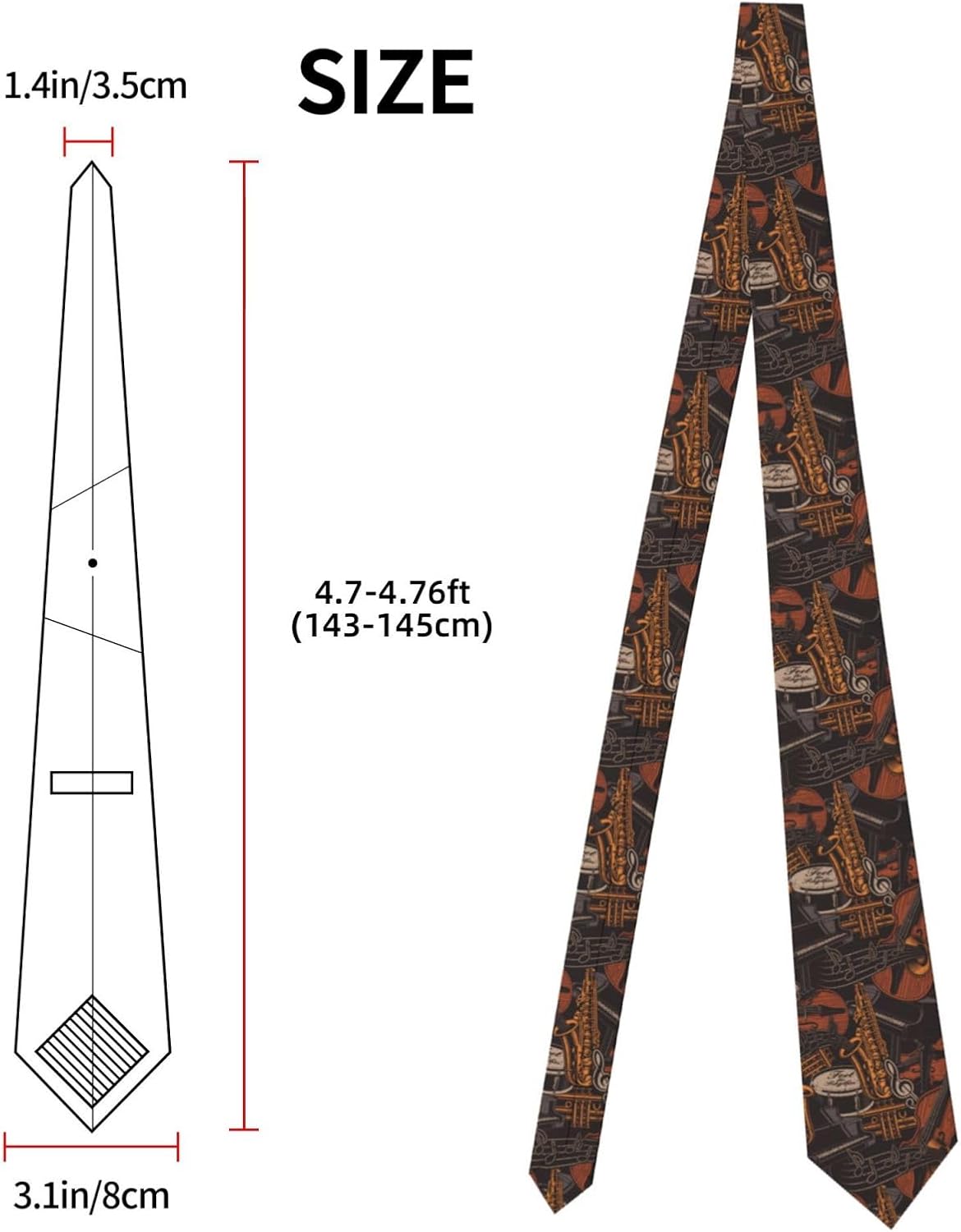 Mens Tie Classic Necktie for Business Wedding Party Formal Wear image 2