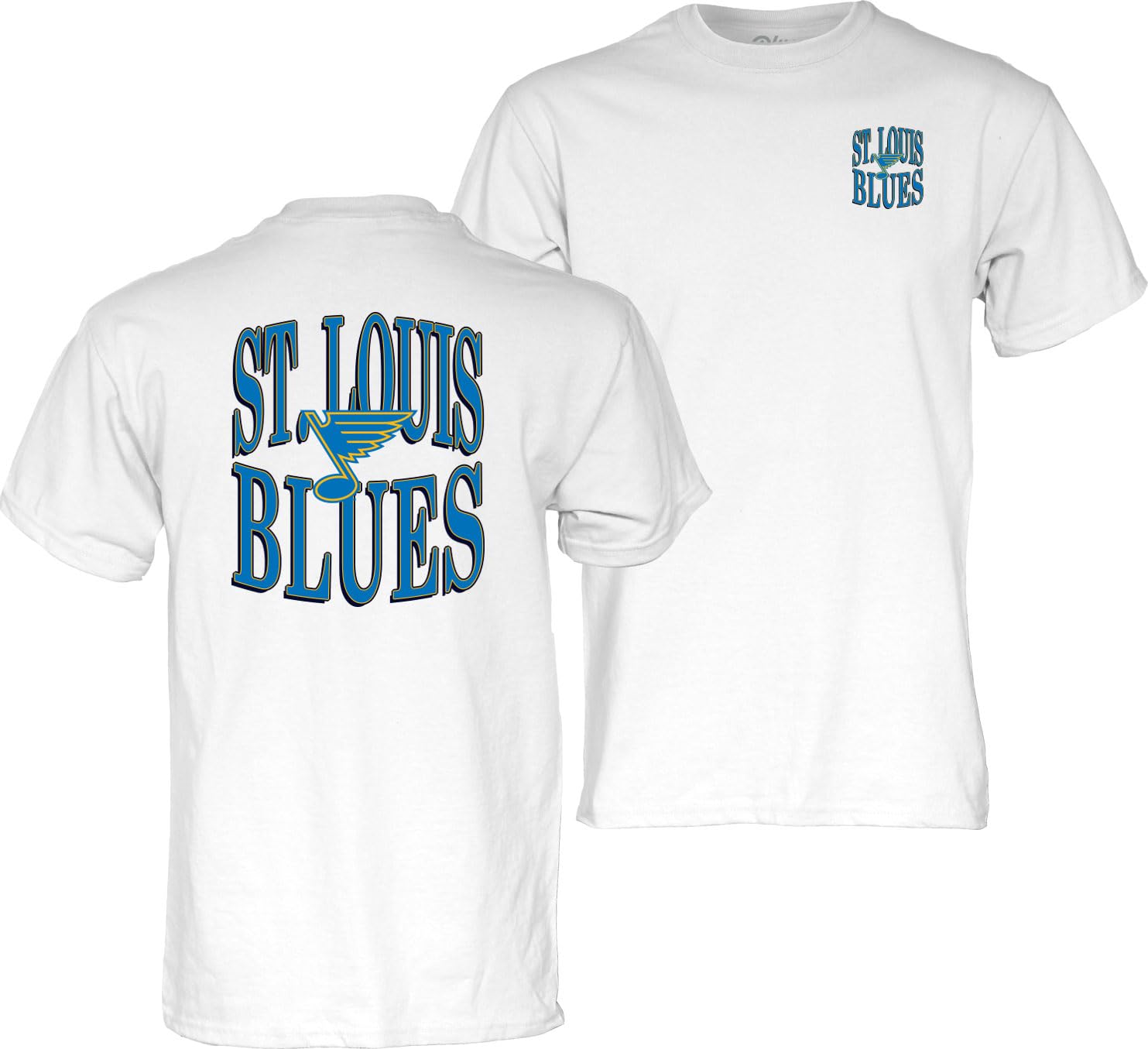 Blue 84 NHL Officially Licensed T-Shirt Front/Back White — image 1