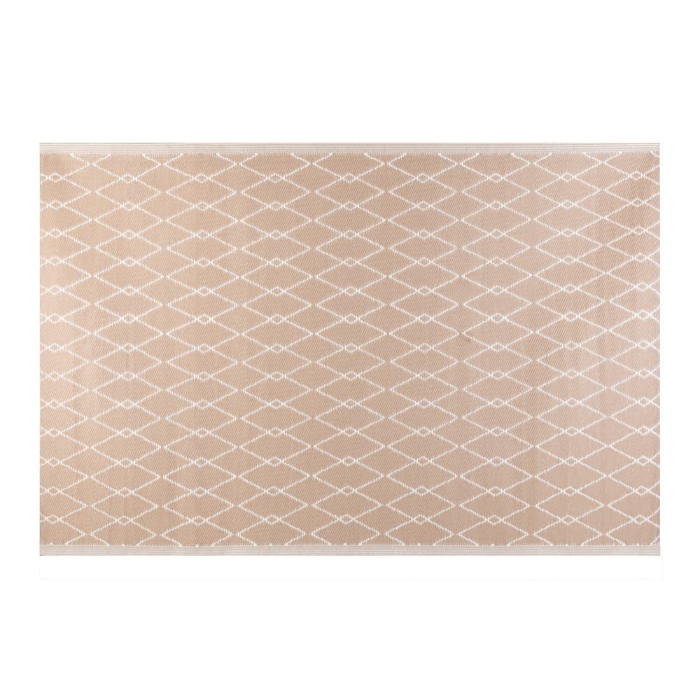 LOLAhome Alfombra de Exterior Zante 160 x 230 x 0,5 cm Beige Polipropileno