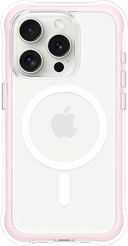 Miniatura 25 de ORNARTO Air Case para iPhone 16 Pro Max Transparente, Compatible con MagSafe, Funda de Protección contra Caídas de Grado Militar con Air-Pink