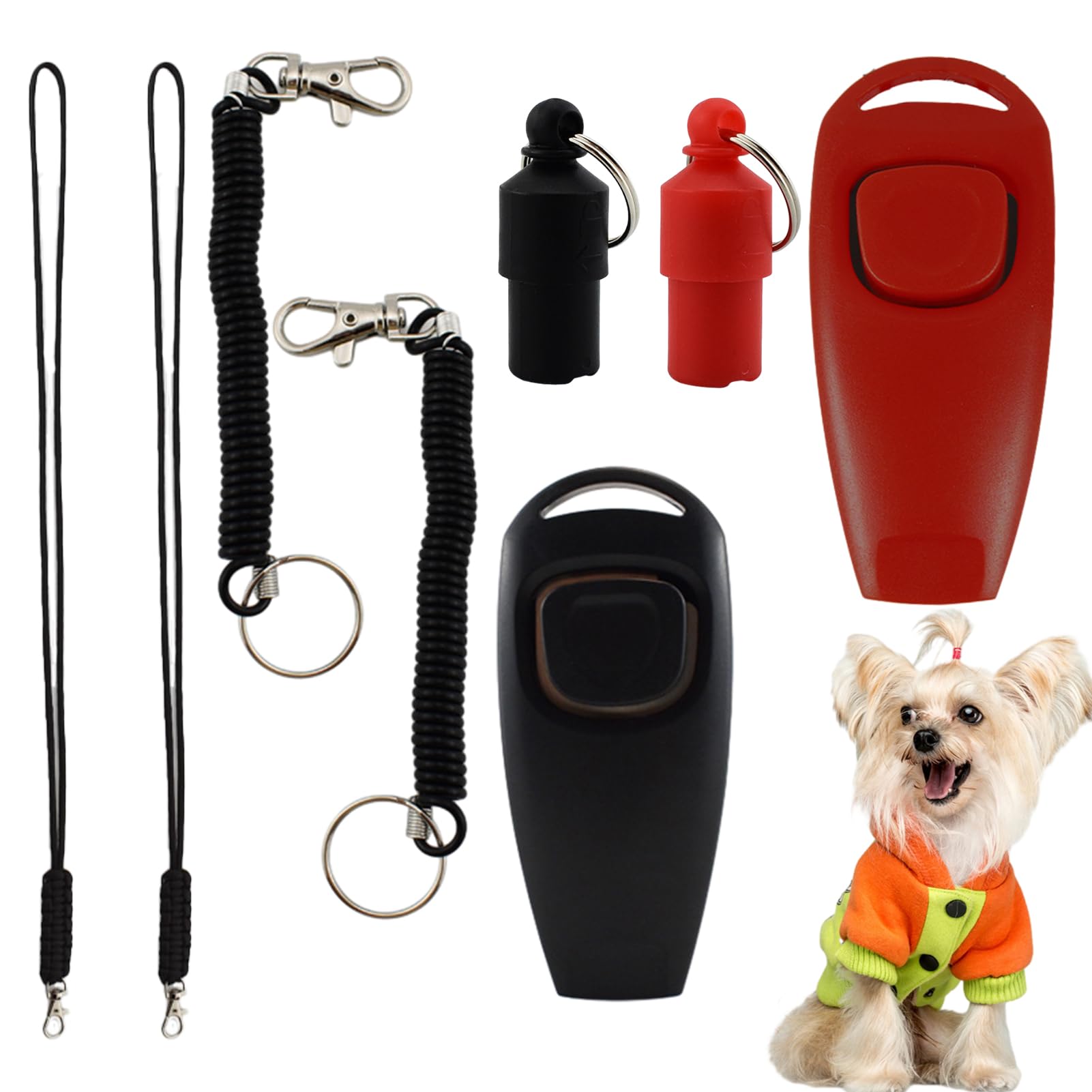 2 Pcs Dog Whistles,Dog Whistles For Recall With Lanyards,Dog Training Whistles,Dog Whistles For Recall Stop Barking,High Pitch Plastic Training Whistles,Compact And Potable,Ideal For Dog Training