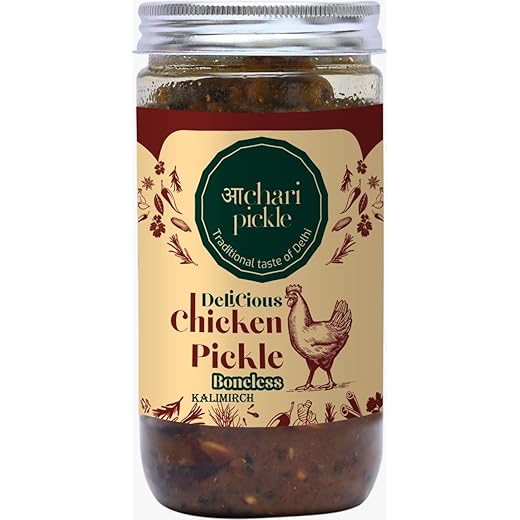 Homemade Kalimirch Boneless Chicken Pickle 400 GM Delhi/No
