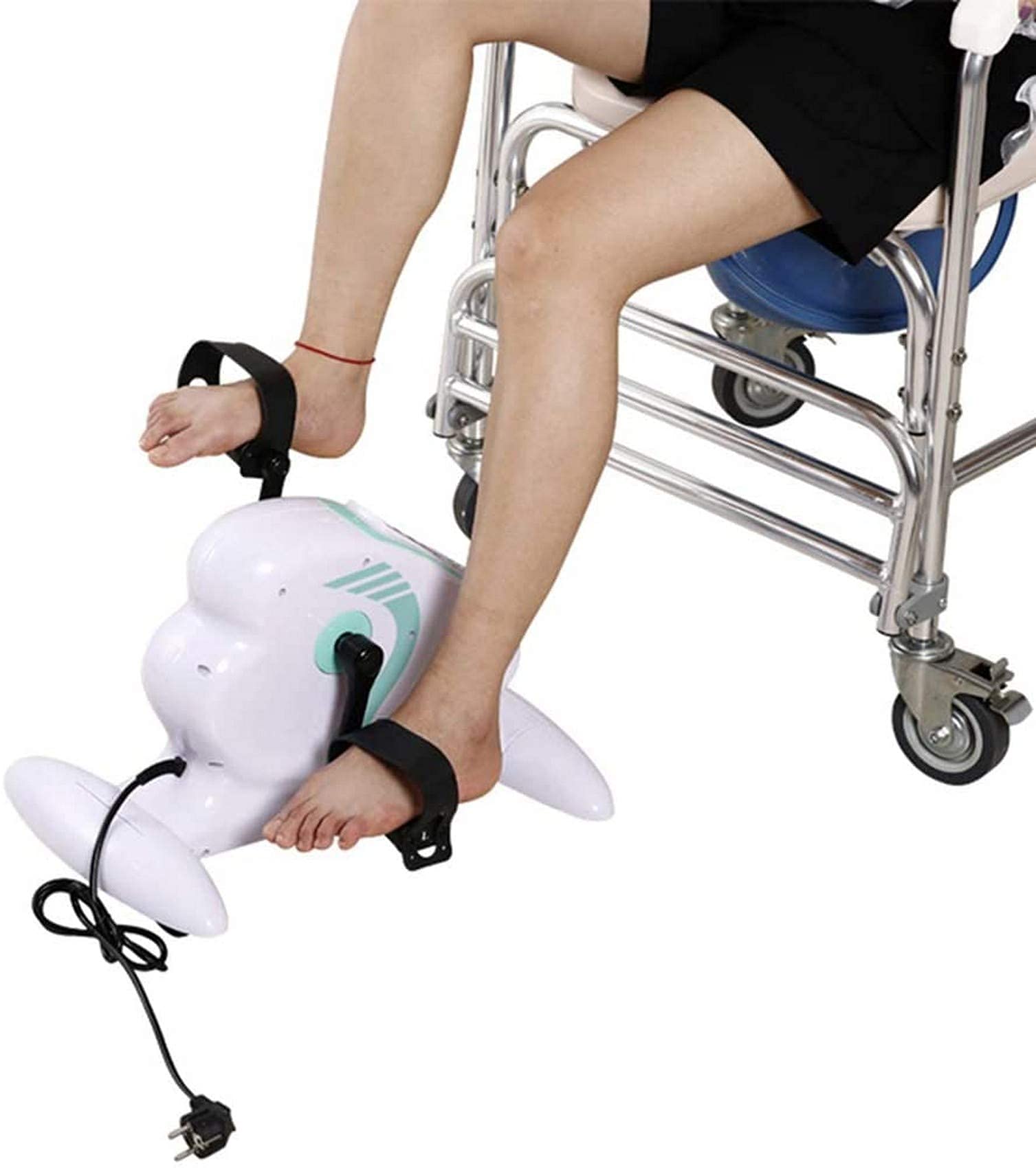 Mini Cyclette Elettrica Portatile Per Esercizi A Pedalata Assistita/Pedalatore Con Sedile Regolabile E Resistenza, Pedaliera Per Riabilitazione Postoperatoria Con Display Lcd E Display Lcd Con Lettur