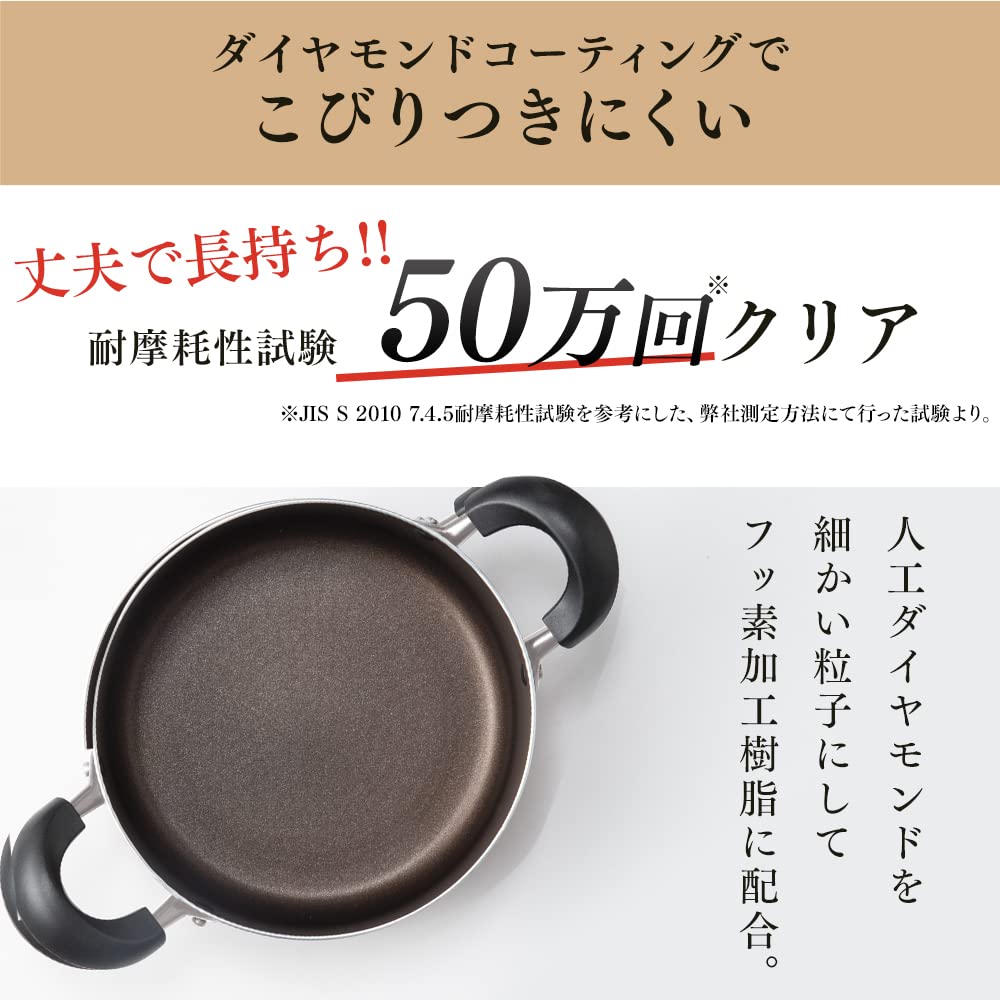 アイリスオーヤマ 深型鍋 DIS-P22D 22cmサムネイル4