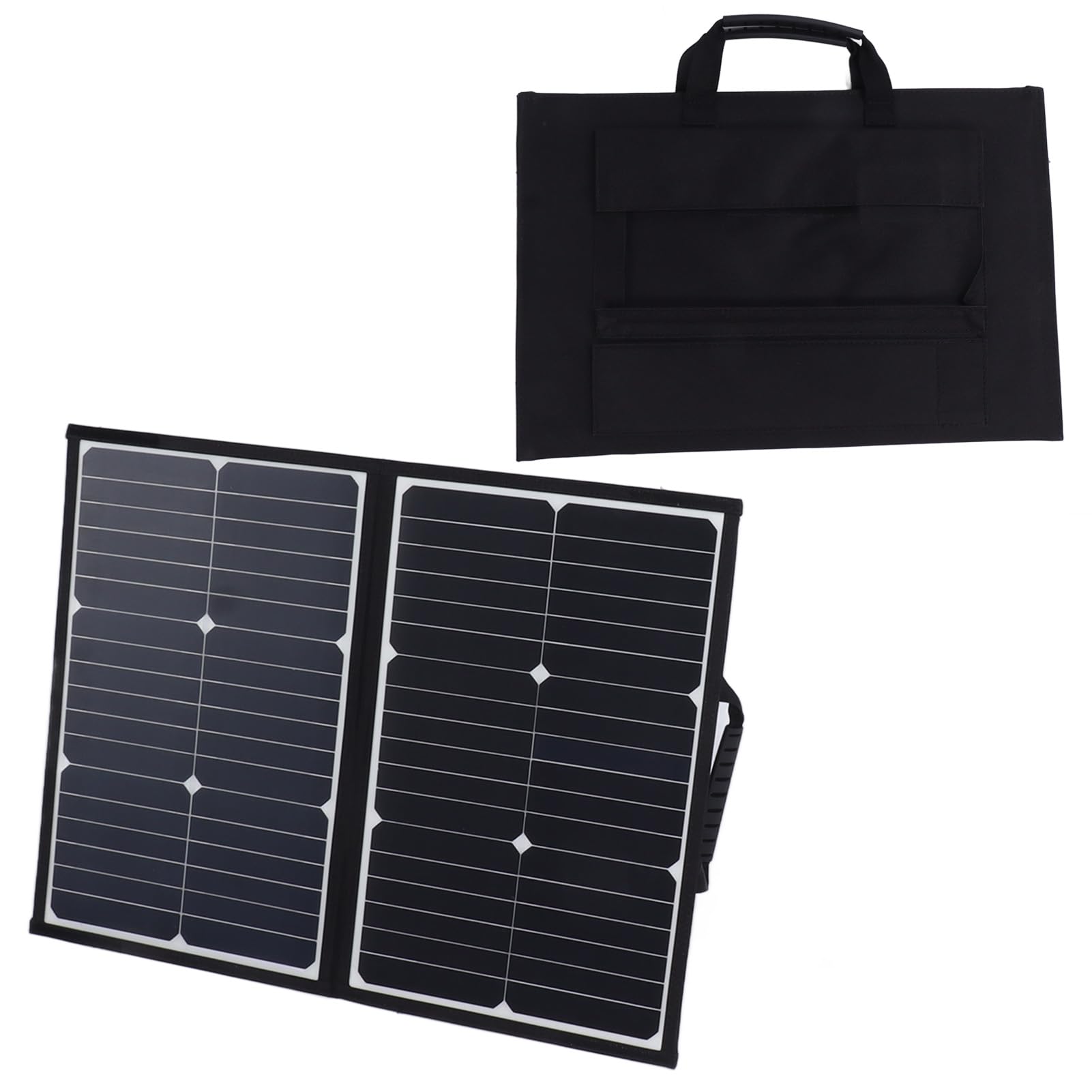 FTVOGUE Cargador de Paneles Solares 40W 18V Panel de Carga Solar Portátil Impermeable SP PET Diseño Liviano Plegable para Acampar Ciclismo Senderismo Viajes Al Aire Libre Usuarios