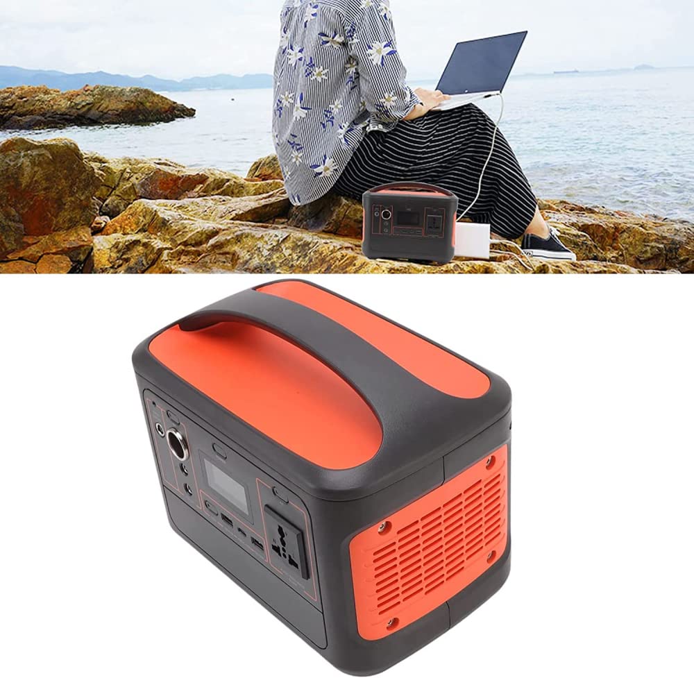 Centrale électrique Portable 600 Wh, générateur Solaire à Batterie au Lithium de Stockage d'énergie 153 600 mAh, Centrale électrique 230 V/600 W AC + USB + DC pour Le Camping, la m