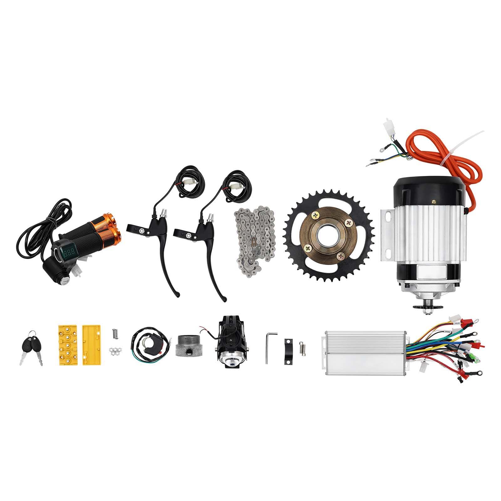 Electric Brushless Bicycle Motor Kit, 750W 48V 480RPM High Speed Motor Electric Tricycle Conversion Set Bicycle Conversion kit Motor Controller for Scooter Bicycle Motorcycle DIY Part