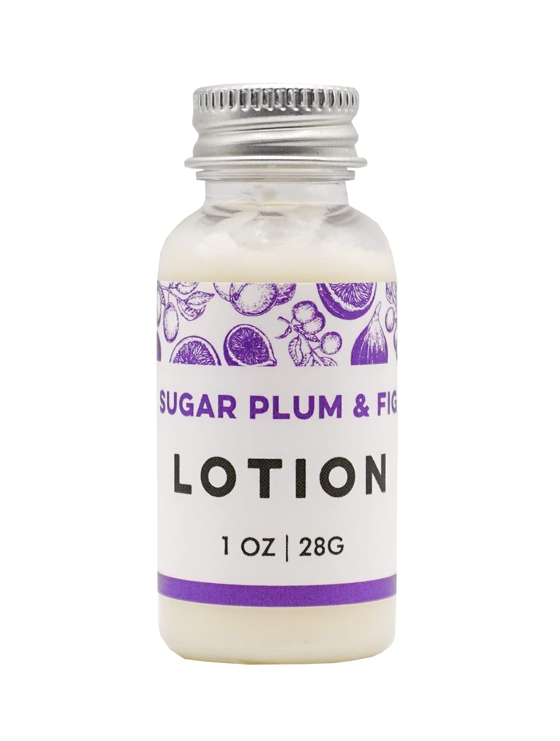 NATURES APOTHECARY Sugar Plum Fig Lotion Travel 1oz Silky Nourishing Hydrating Hypoallergenic All-Natural Plant-Derived Made in USA