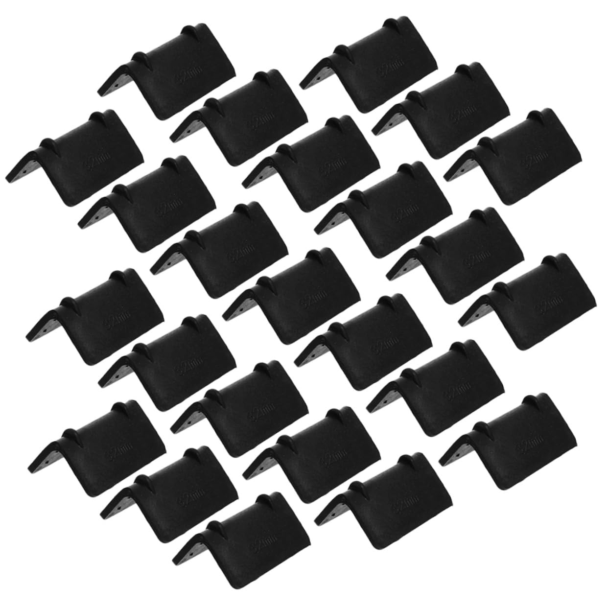 ibasenice Protectores de Esquinas de Plástico en Forma de L, Negro, 100 Piezas, para Embalaje y Transporte, Protección Extra para Cajas