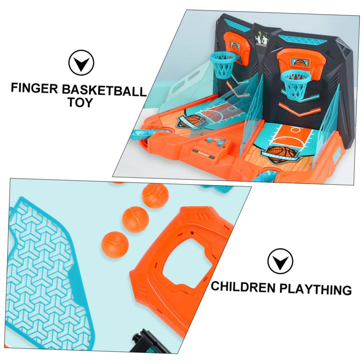 Totority Unique Design Double Basketball Table Basketball Toy for Boys and Girls Easy Assembly Fun Game