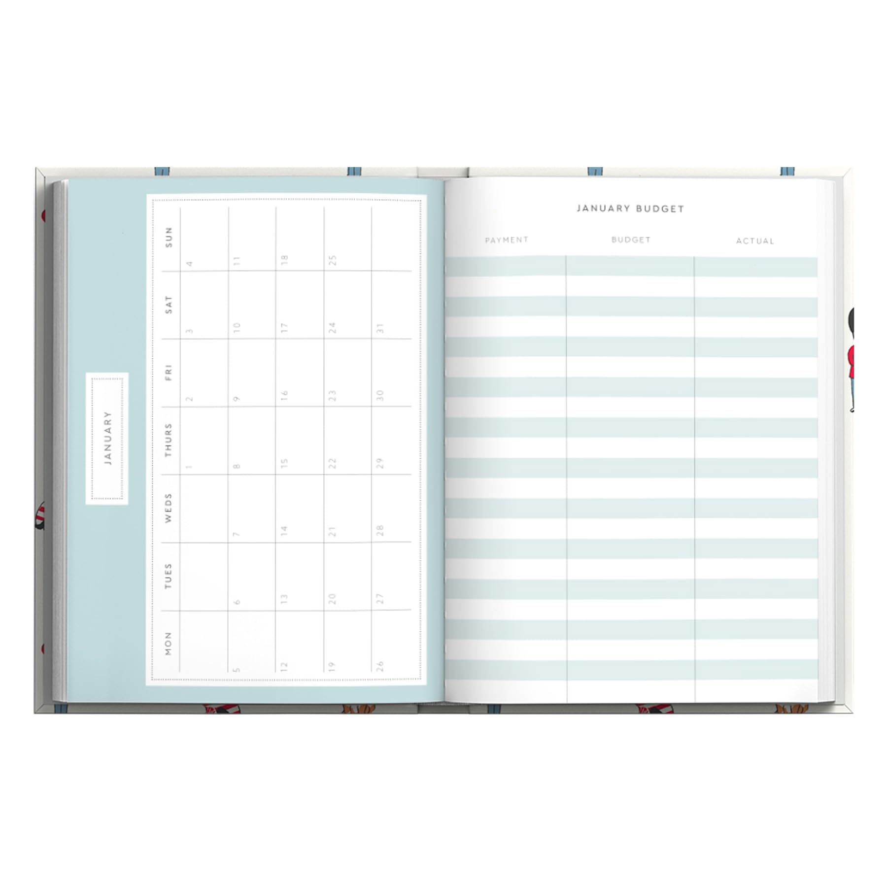 Ohh Deer 2026 Diary Cath Kidston Guards Ditsy Design - Cloth bound A5 Diary - Week to View with Monthly Planner - Image 2