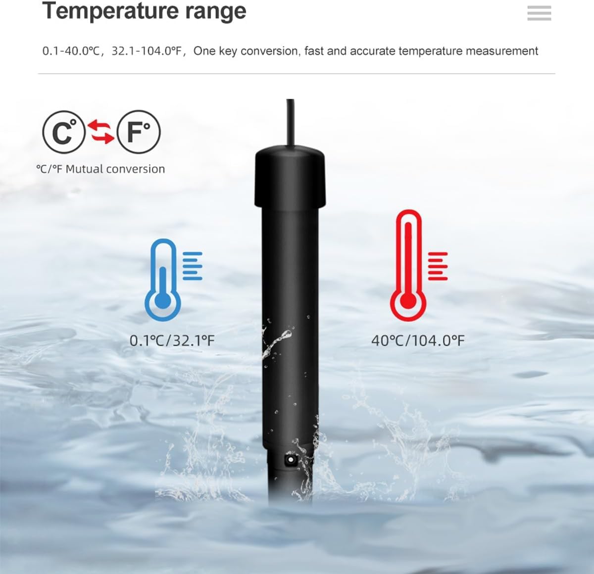 Oxymètre De Pouls Numérique Intelligent Bluetooth, Testeur D'oxygène Dissous De Haute Précision pour L'analyse De La Qualité De l'eau, Capteur D'oxygène Numérique ATC, Compt