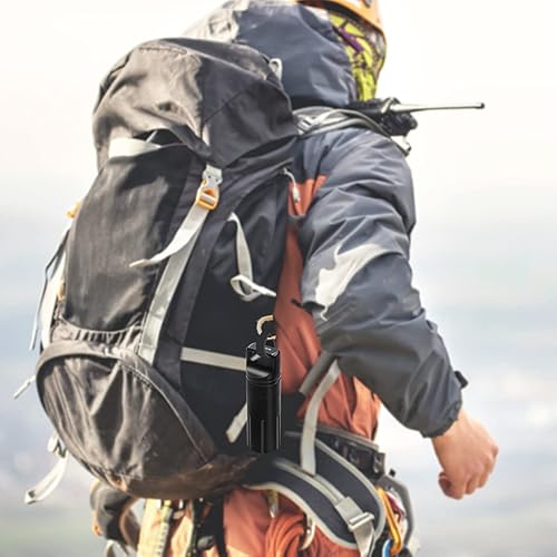 Miniatura 7 de SHD Pastillero EDC para exteriores, aleación de aluminio, contenedor de supervivencia de una sola cámara, estuche portátil impermeable para