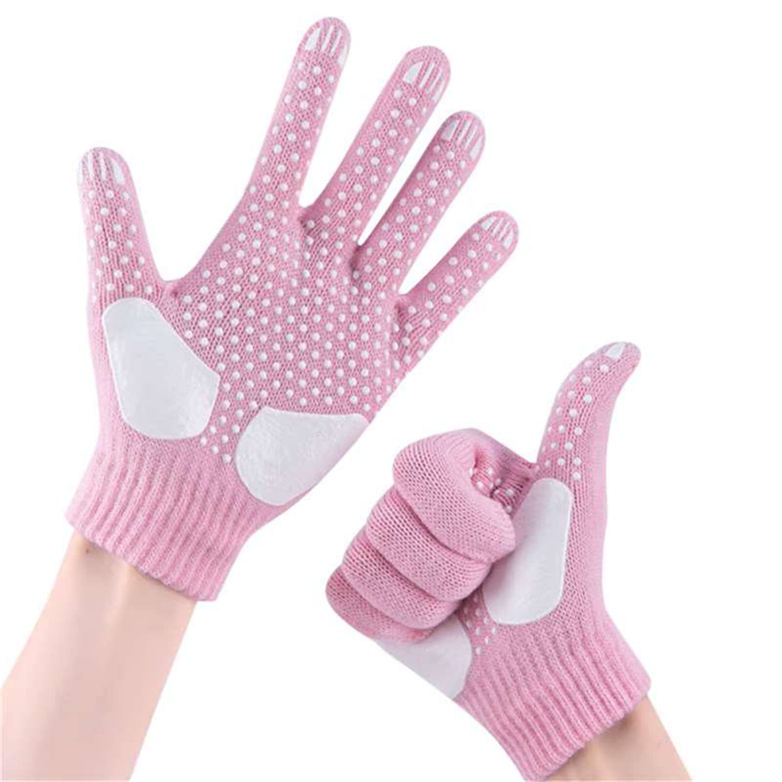 SECFOU Guanti Da Pattinaggio Artistico Per Bambina – Fibra Elastica Antiscivolo Con Decorazioni Lucide, Termici E Eleganti Per Ghiaccio E Feste