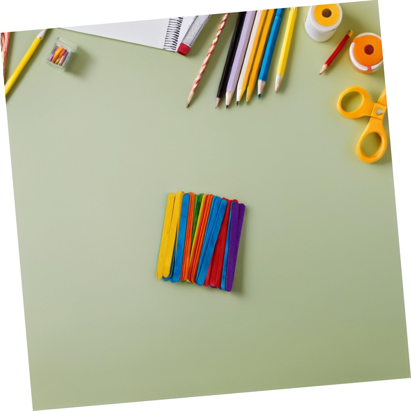 500 Palitos de Madera para Manualidades de Colores Palitos de Helado Seguros para Actividades Creativas Infantiles en Aulas y Proyectos Artesanales