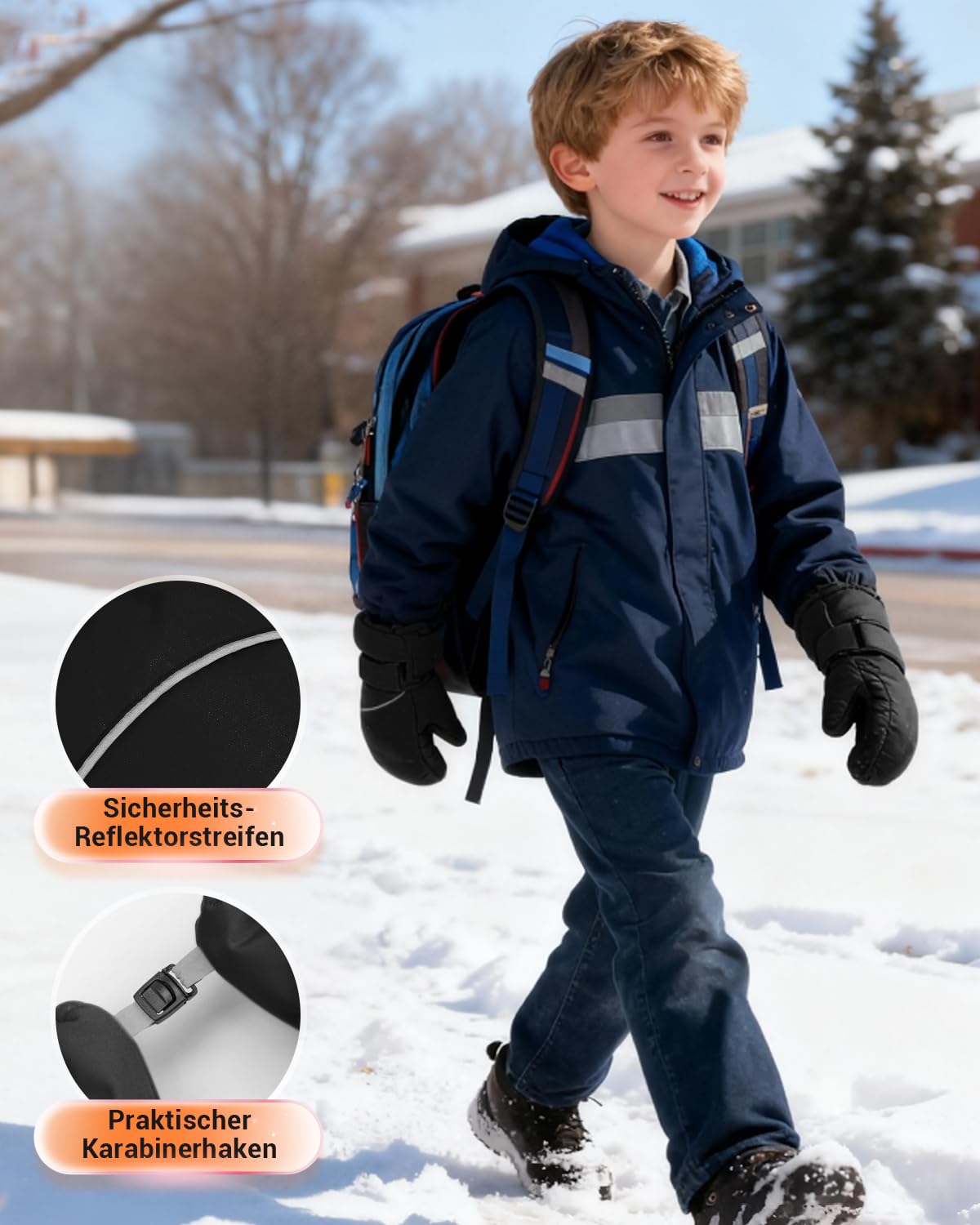 ThxToms Guantes de Esquí para Niños