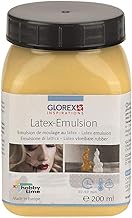 Glorex 6 2703 000 - Latex Emulsion, 200 ml, lufthärtende, natürliche Formbaumasse auf 1-Komponentenbasis vom Kautschukbau...