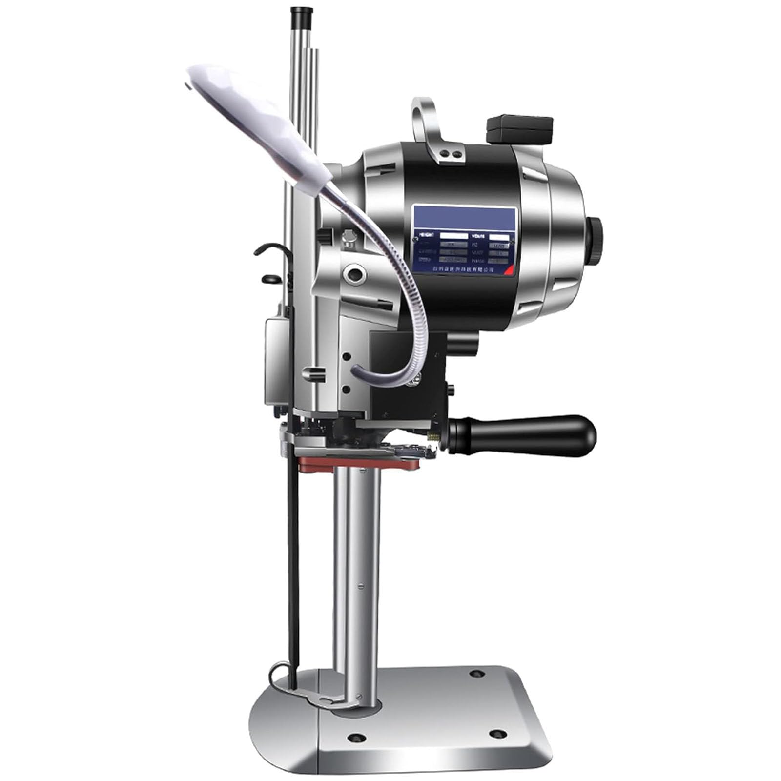 Máquina Cortadora Tela Electrica 1100w Cortador Tela Eléctrico De Cuchillo Recto Vertical Máquina De Corte Eléctrica para Textil Cuero Papel con Cuchilla Repuesto,13inch