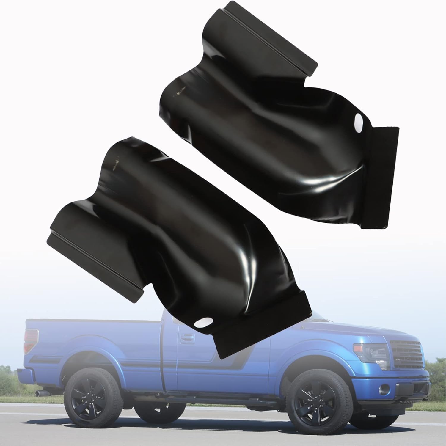 2PCS Left Right Cab Corners Crew Cab Steel Metal Replacement for Pickup Truck 2009 2010 2011 2012 2013 2014 F150 4 Door