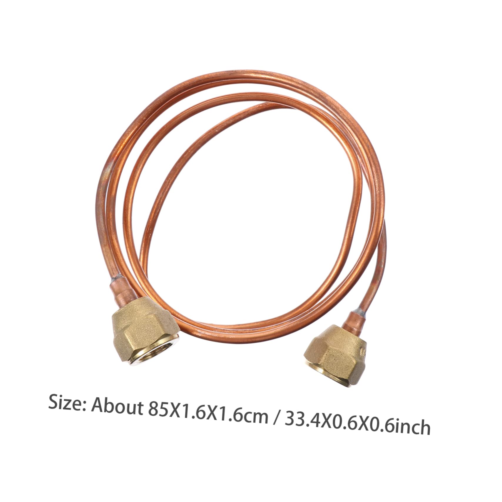 DOITOOL Refrigeration Tubing for Refrigerator Maintenance Sturdy Copper Coils Thickened Brass Precision Threads Easy to Use