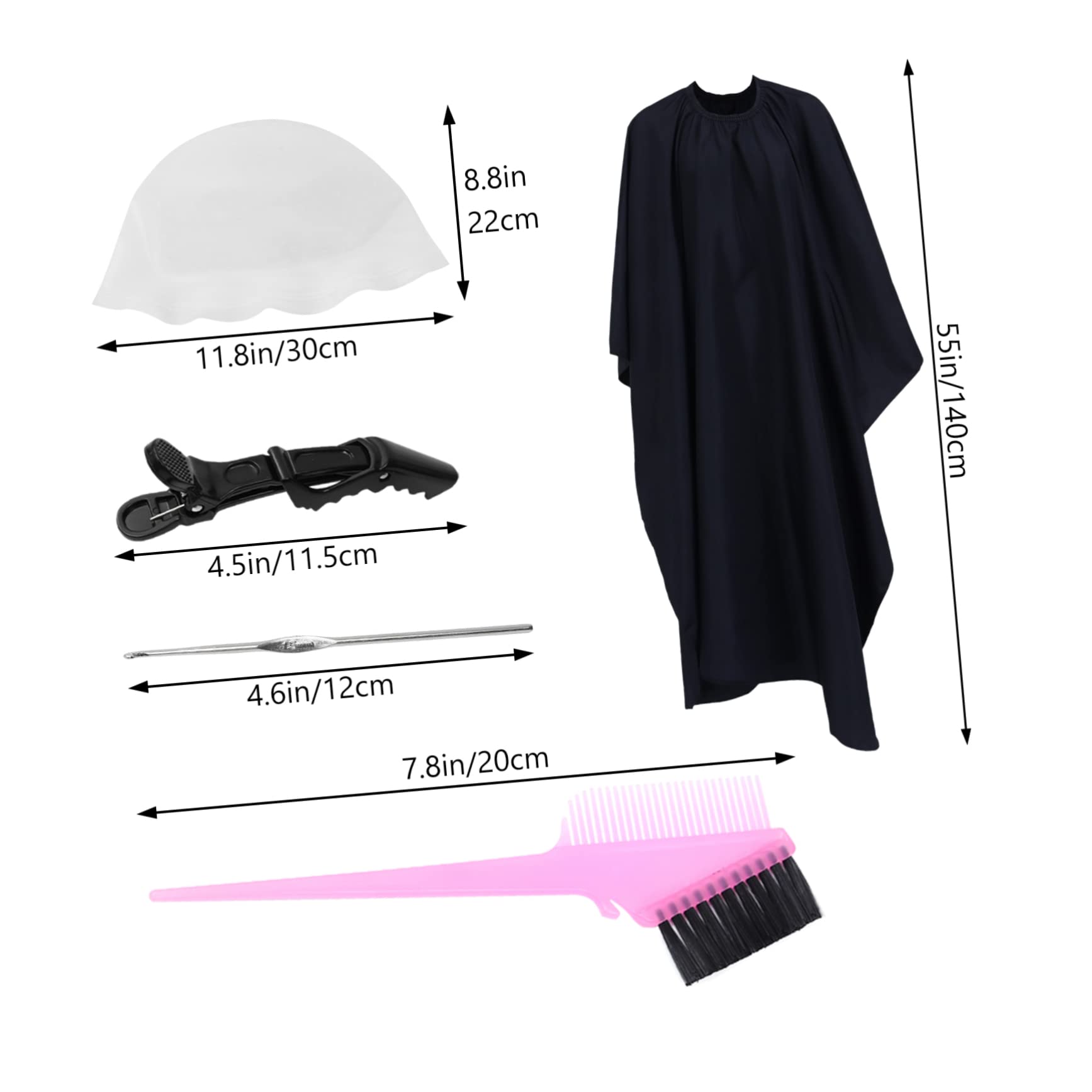 CALLARON 11pezzi Kit per Tintura Capelli in Silicone Spazzola Clip e Ganci Riutilizzabili per Mèches e Colorazione Fai da Te