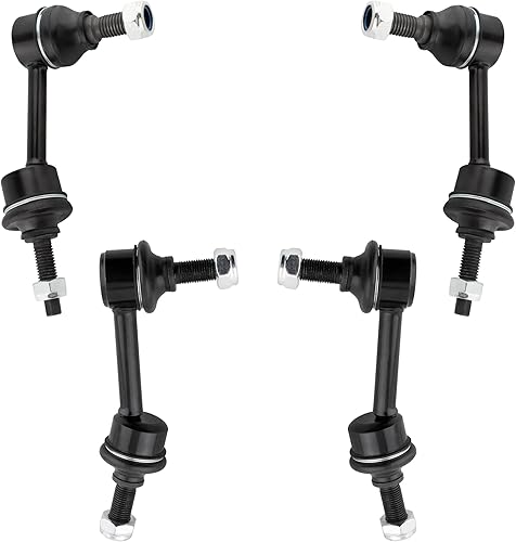 BOXI Juego de 4 eslabones de barra estabilizadora delantera y trasera para Ford Expedition 2003 2004 2005 2006 / para Lincoln Navigator 2003 2004