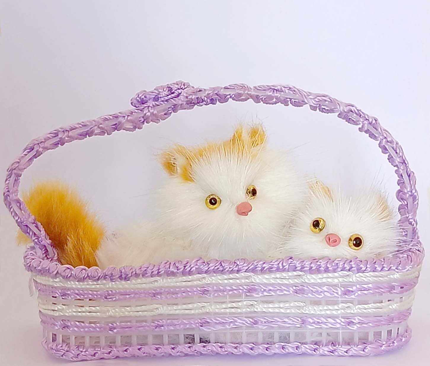 Decordial Cute Basket Cat Soft Plush Press Simulation Sound Animal Cotton Toy, Faux Animal Fur Sleeping Cat Stuffed Toy for Valentine Gift (B0CM9VHGH5) Amazon Price History, Amazon Price Tracker