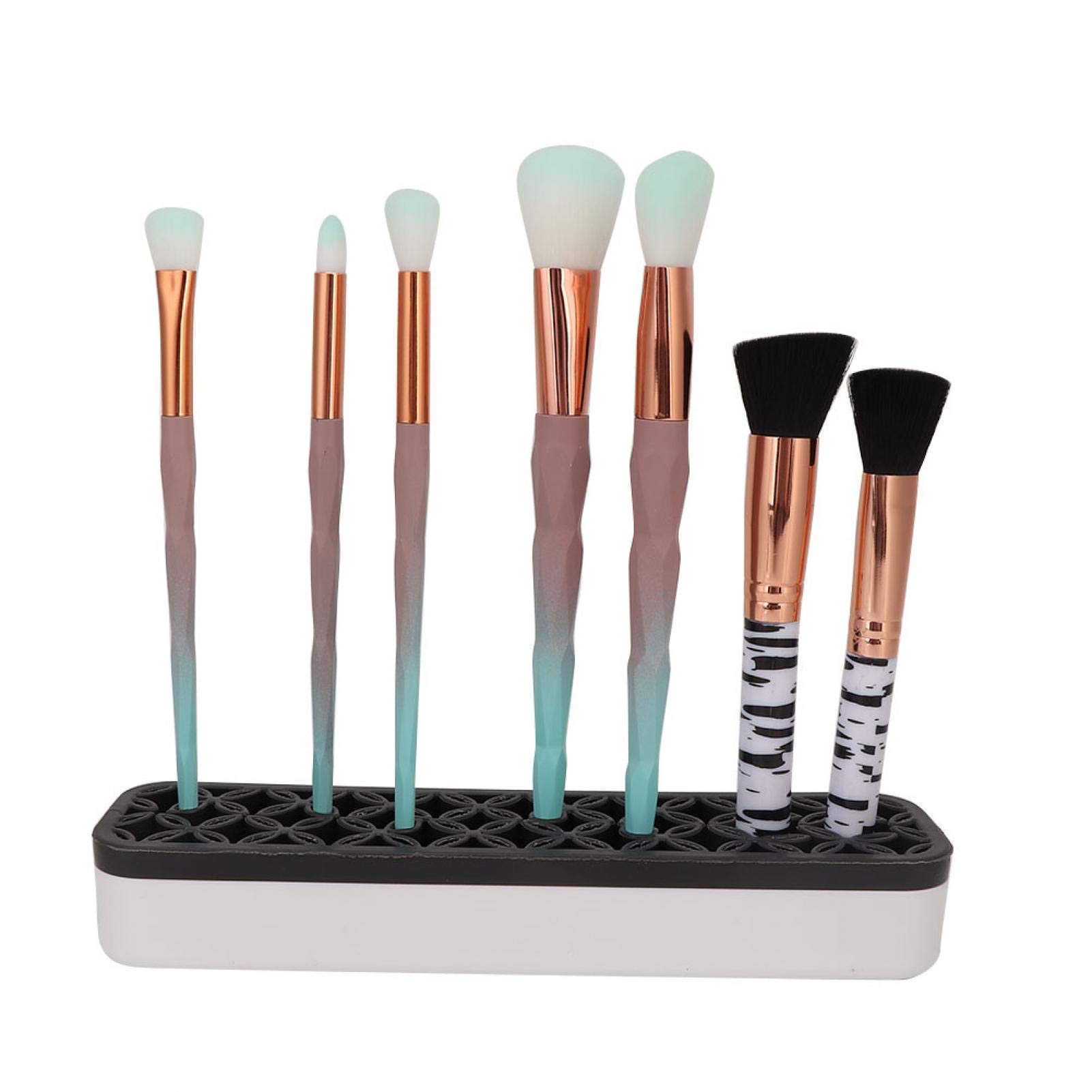 Make-up Pinselhalter Aus ABS - 26+72 Löcher, Abnehmbar, Für Salon Und Zuhause
