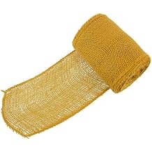JubileeYarn Jute Ribbon - 5.5" x 10 Yards - Yellow - 1 Roll