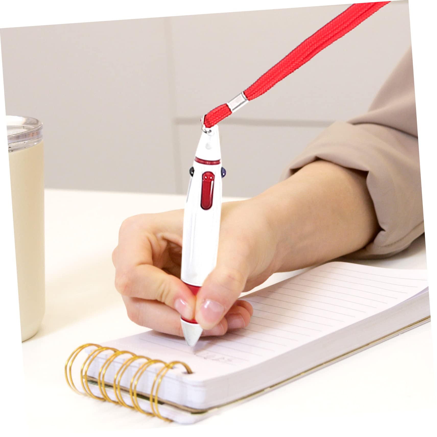 20pezzi Penne Lanyard Penne Retrattili Per Scrittura Per Studenti e Insegnanti