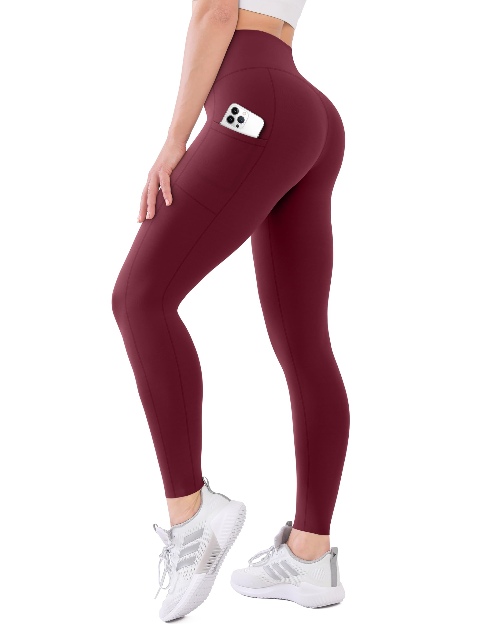 High Waisted Leggings with Pockets for Women Buttery Soft Full Length Capri Workout Yoga Pants Compression Pants