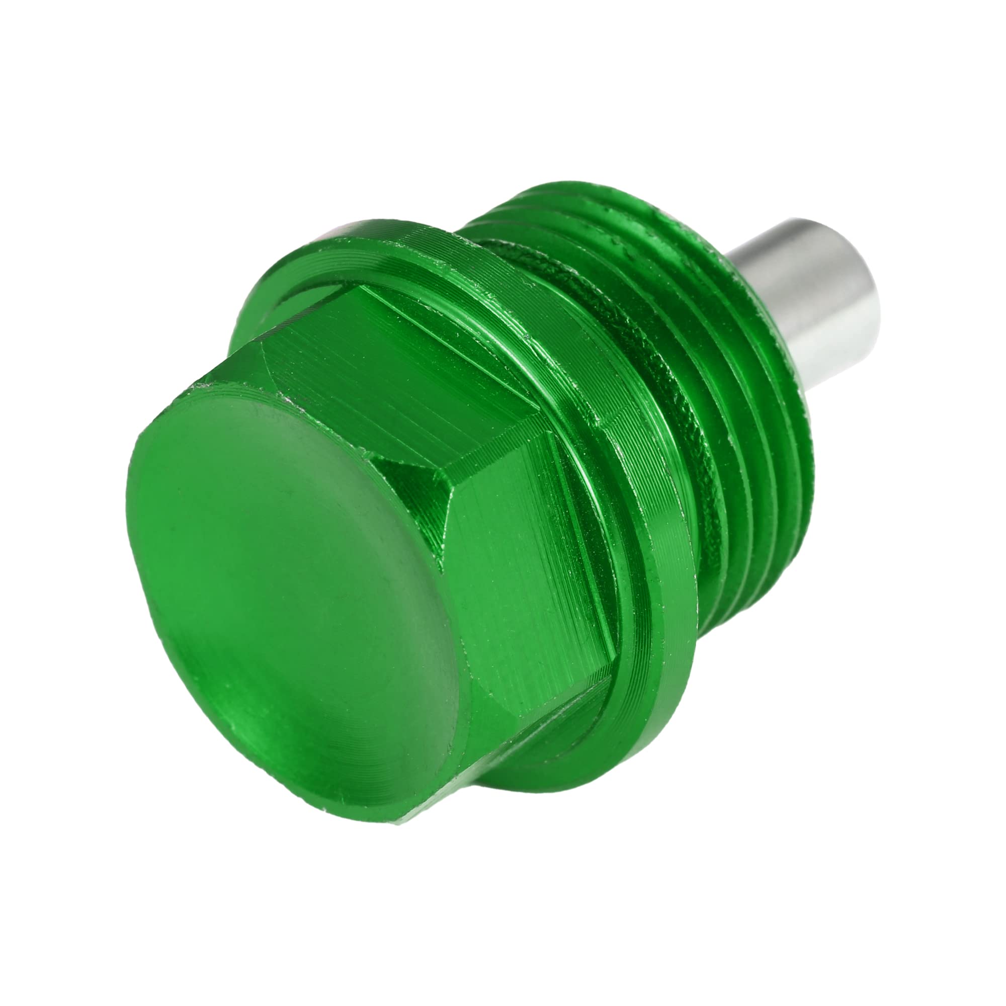 A ABSOPRO Tappo Coppa Olio Motore 2 Set Olio Scarico Tappo Alluminio Lega con 2 Rondella Verde M20x1.5