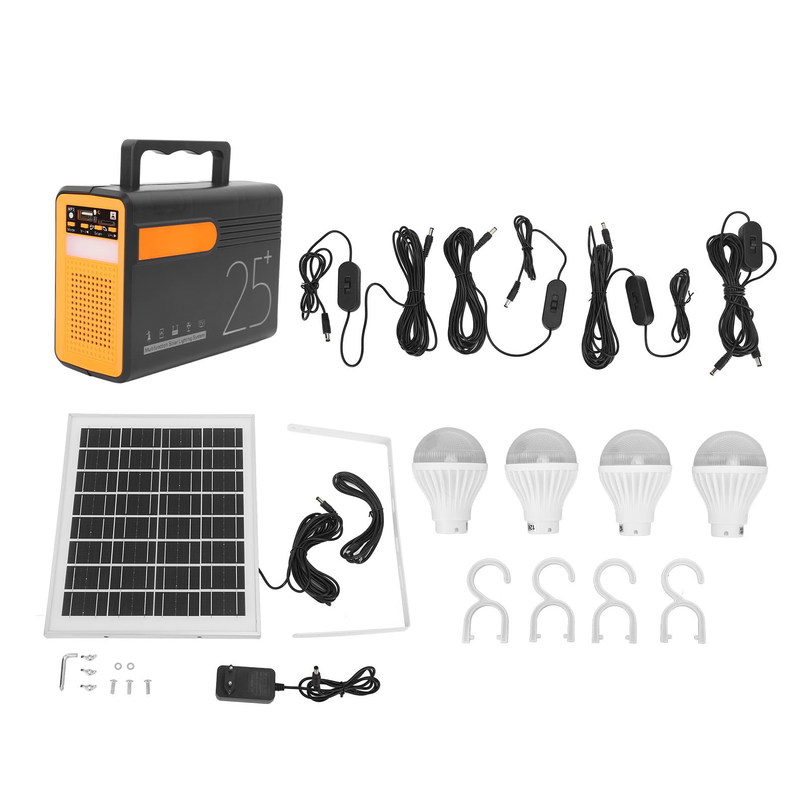 Estación de Energía Portátil 12V, Generador Solar LiFePO4 for