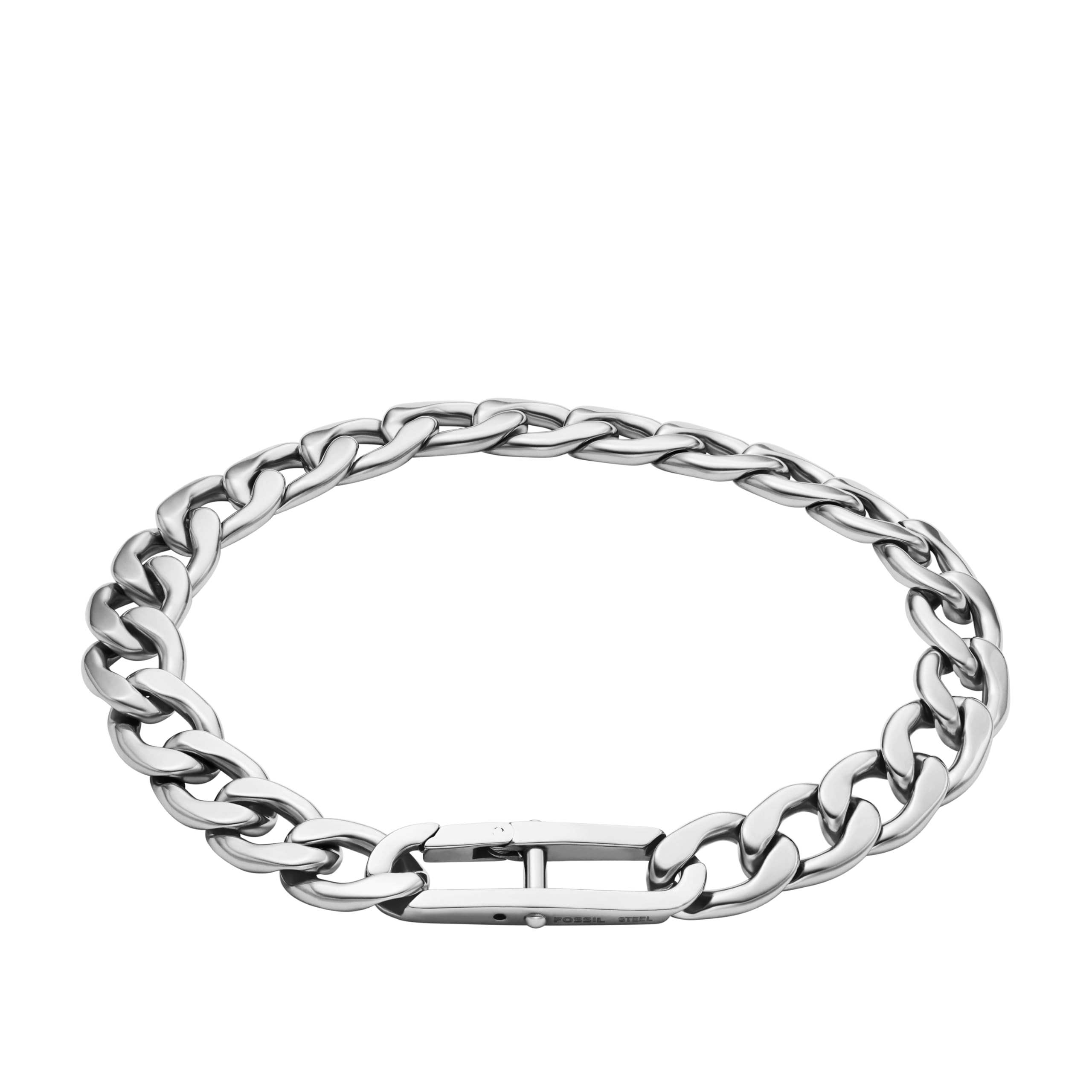 Fossil Men's Drew Stainless Steel ID Bracelet