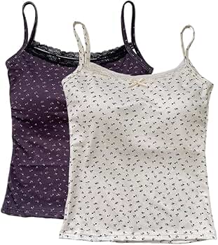 トップス sahara Drawstring Flower Motif Camisole 51cr9jYJ7-L._UY1000_.jpg