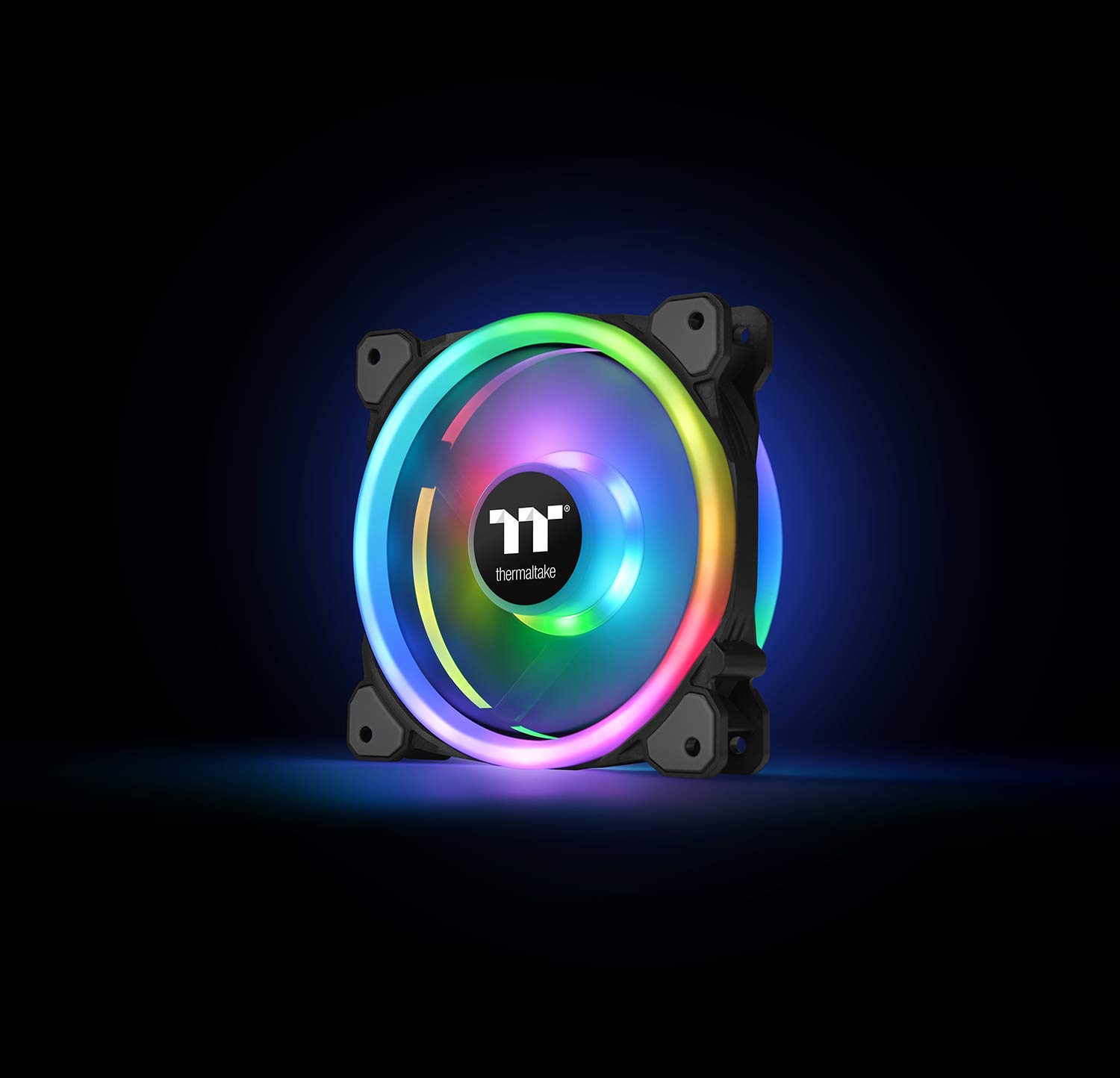 Thermaltake Riing Trio 12 RGB Ventola per PC Case con 12 LED RGB, Nero