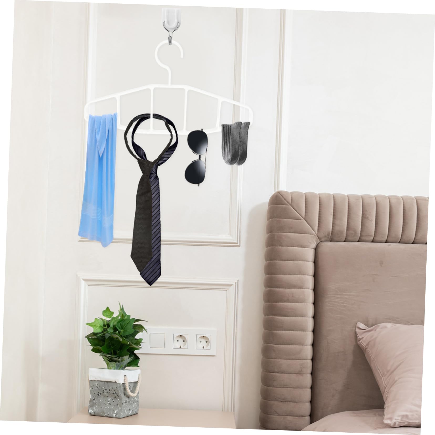 MAGICLULU 3stücke Belt Hanger Scarf Hanger Platzsparender Multi-Grid Kleiderorganizer Für Schals Krawatten Und Gürtel Im Kleiderschrank Für Ordnung Und Übersichtlichkeit