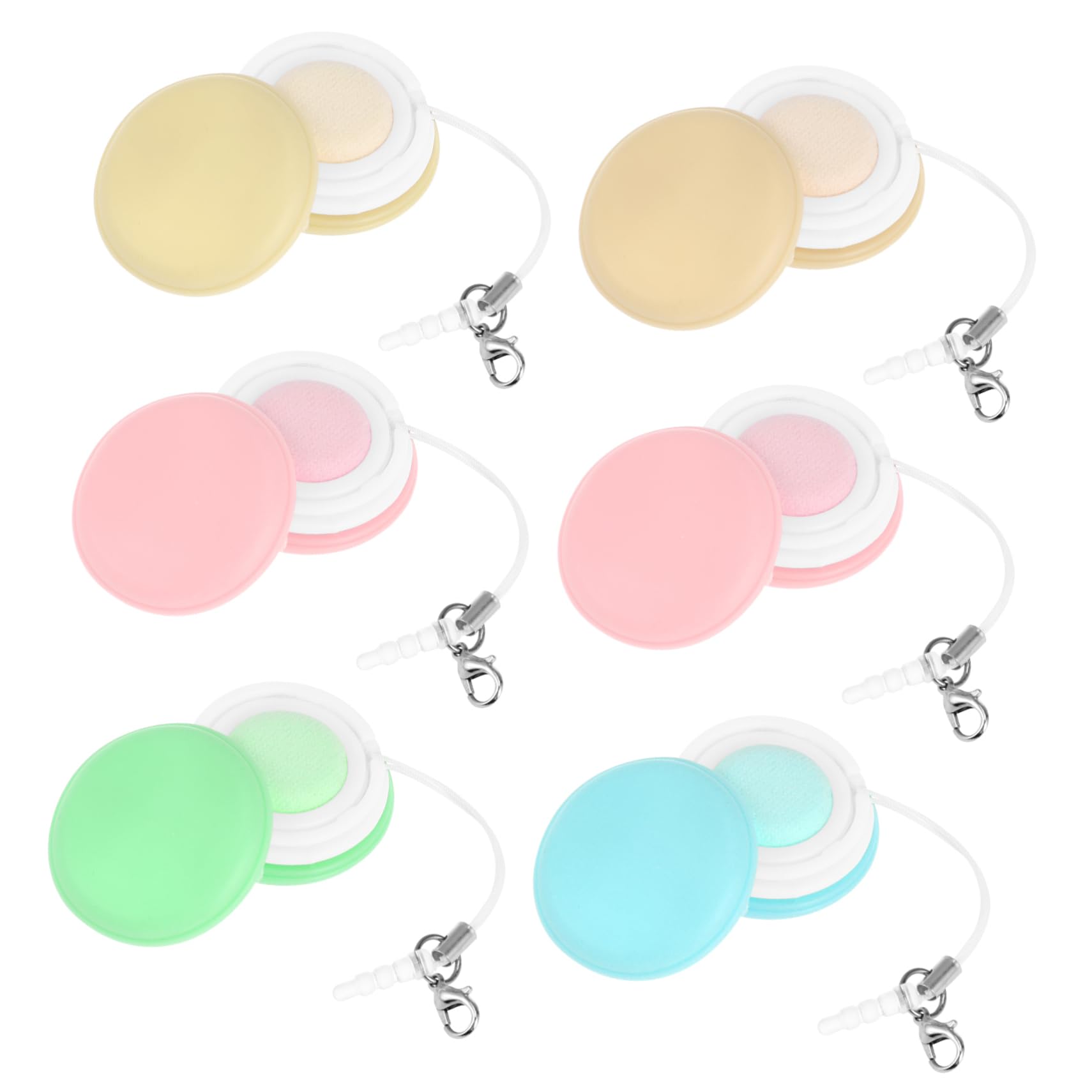 COLLBATH 24pcs Macaron Mobile Screen Cleaning Cloths for Glasses Phones Lenses and Mirrors Lightweight Portable and Decorative Eye Cleaner