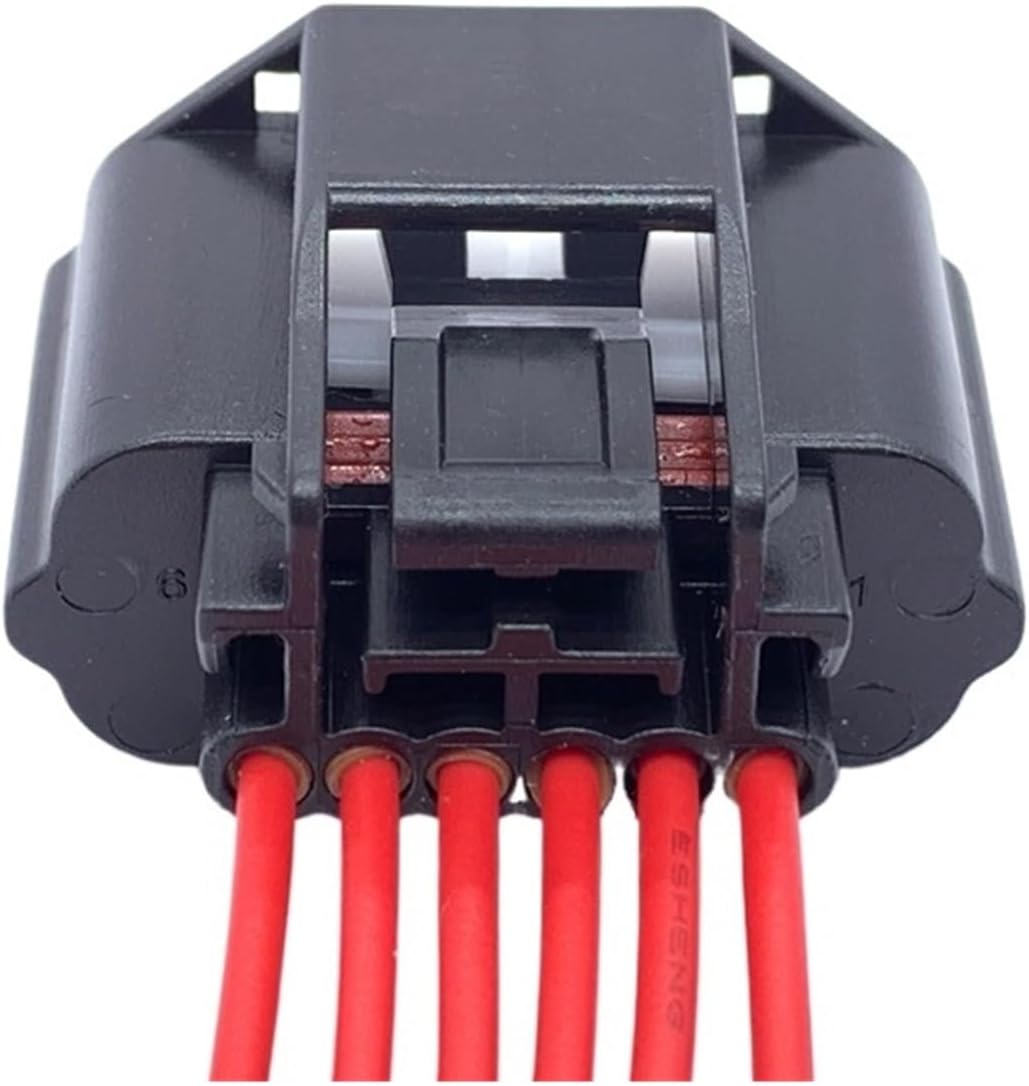 1 Set 6 Pin Car Meter Throttle Electrical Cable Connectors Female Wire Harness for 7283-8850-30 AICNRUT(10 Sets)