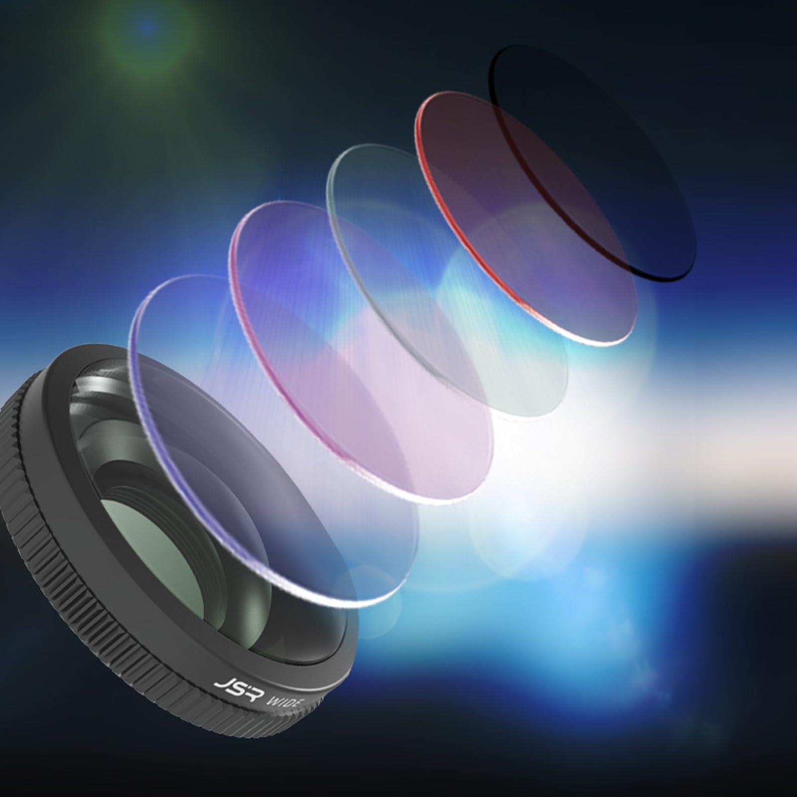 Microobiettivo grandangolare Filtro obiettivo 10X HD Ritratto Filtro di messa a fuoco Wide Angle Micro Lens per DJI Osmo Nano, Accessori per DJI Osmo Nano (Wide Lens)