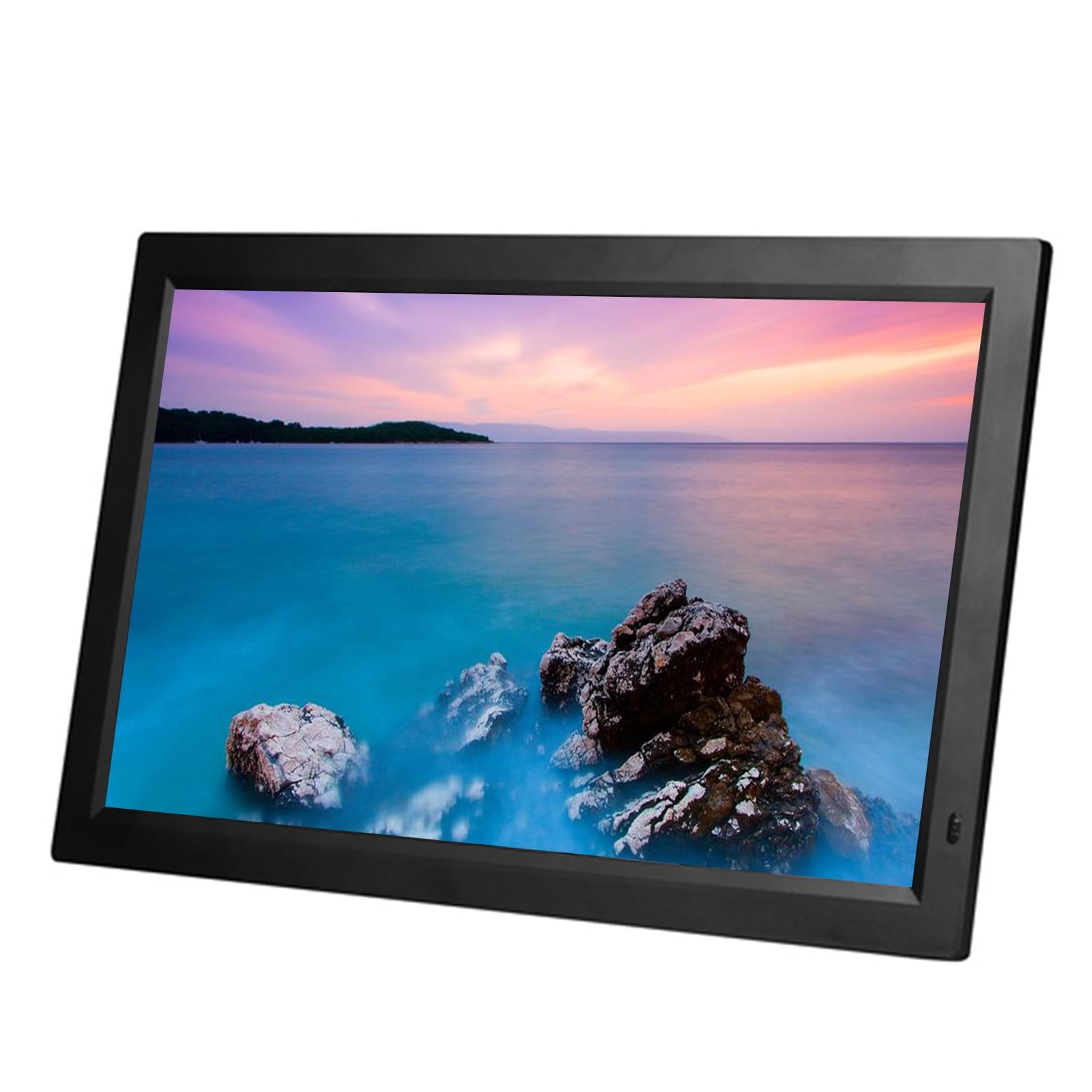MYUYEE 22-Inch 1080P Smart Photo Frame - Wall-Mounted Digital Advertising Screen, Electronic Photo Album (Black)