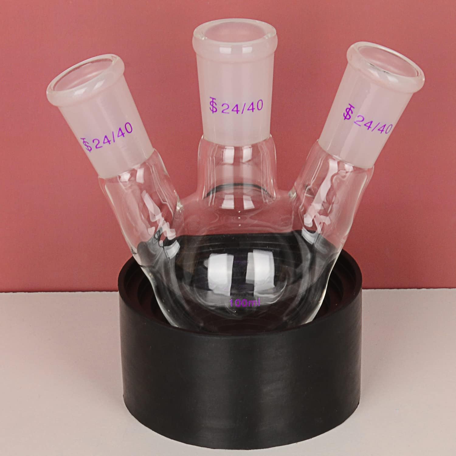 Bundle-2 Items: 1000 ml 2-Neck Round Bottom Flask and 90mm Flask Holder