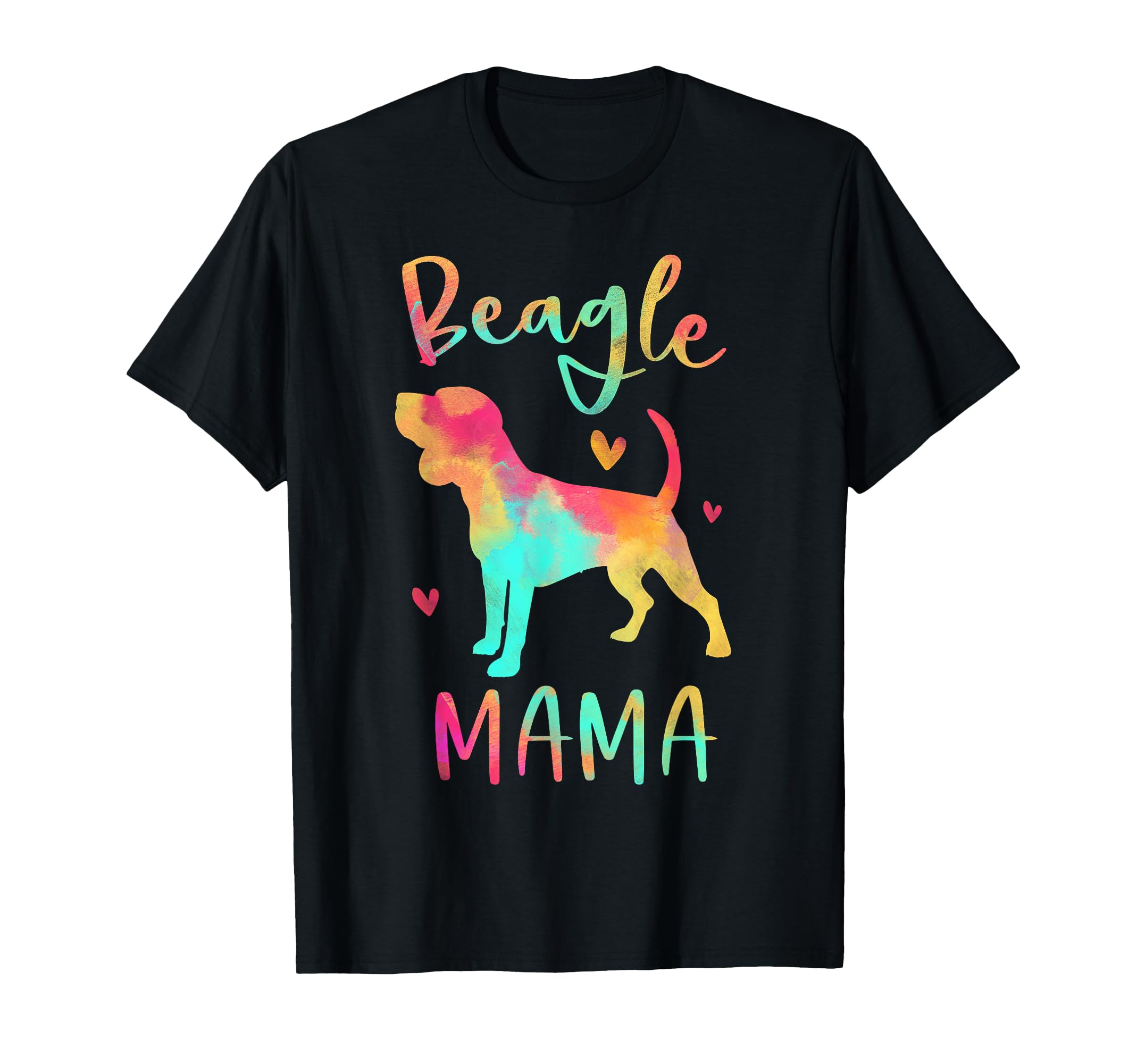 Beagle Mama Colorful Beagle Gifts Dog Mom T-Shirt