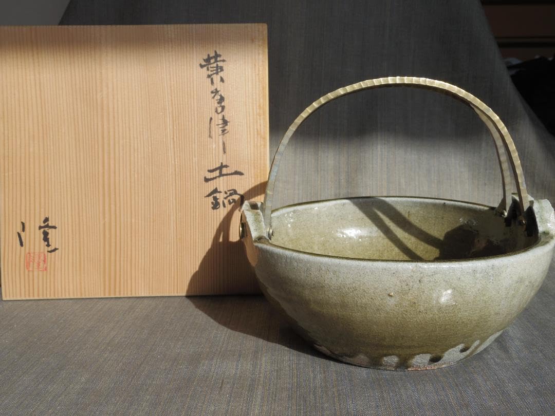 個展作品★中里隆★黄唐津土鍋★希少作★窯跡 個展作品☆中里隆☆黄唐津土鍋☆希少作☆窯跡 - メルカリ